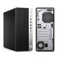 Unitate PC Refurbished, HP ELITEDESK 800 G4 TOWER, Procesor I7 8700, Memorie RAM 8 GB, SSD 256 GB NVME NOU, Windows 10 Pro, DVD-RW