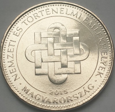 Monedă 50 Forint 2015 Ungaria, National and Historic Memorials, unc, km#896 foto