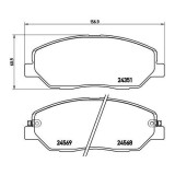 Placute frana Hyundai Genesis (Bh), Grand Santa Fe, Santa Fe 2 (Cm), Santa Fe 3 (Dm, Santa Fe 3 Box/Suv (Dm), Santa Fe 4 (Tm; Kia Sorento 2 (Xm), Sor, BREMBO