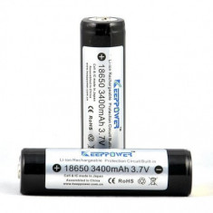 KeepPower 18650 Baterie reincarcabila 3400mAh-Conținutul pachetului 1 Bucată