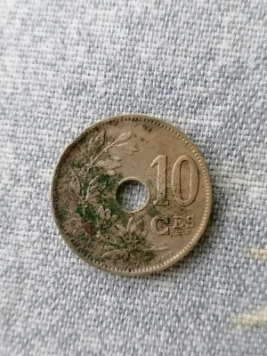 MONEDA BELGIA - 10 CENTIMES 1923. (belgique) foto