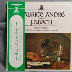 Vinil "Japan Press" J.S. Bach ,Maurice Andre, Concerto Violon&Trompette (NM)