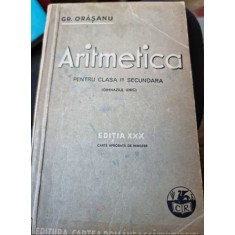 ARITMETICA PENTRU CLASA I-A SECUNDARA - GR. ORASANU