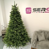 Brad artificial Christmas Deluxe by Sersimo, Carpati cu varfuri verzi, 2D+3D, 230cm Household NewTrend, Oem
