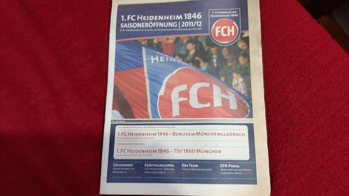 program FC Heidenheim 1846 - Borussia Monchengladbach