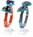 Zgarda fancy textila &amp; papion 1&times;35 cm