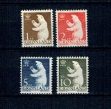 Groenlanda 1963 - Uzuale, ursi, serie neuzata
