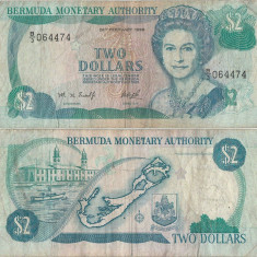 1996 ( 29 II ) , 2 dollars ( P-40Aa ) - Bermuda