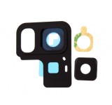Geam Camera Samsung Galaxy A8 2018 / A8+ 2018, Kit Reparatie, Negru