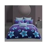 Cumpara ieftin Lenjerie de Pat cu elastic 4 piese pat dublu, Bumbac Satinat - LIM95