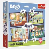 SET 4IN1 PUZZLE BLUEY35+48+54+70