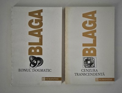 Lucian Blaga Patru volume Cenzura transcedenta / Spatiul mioritic / Eonul Dogmatic / Geneza metaforei si sensul culturii foto