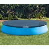 Prelata Piscina Intex 457 cm Rotunda Albastra Polietilena Protectie Impuritati Fixare Cabluri
