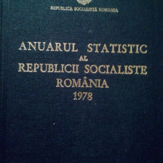 Anuarul statistic al Republicii Socialiste Romania 1978 (1978)