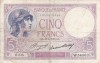 FRANTA 5 francs 13-4-1933 VF!!!