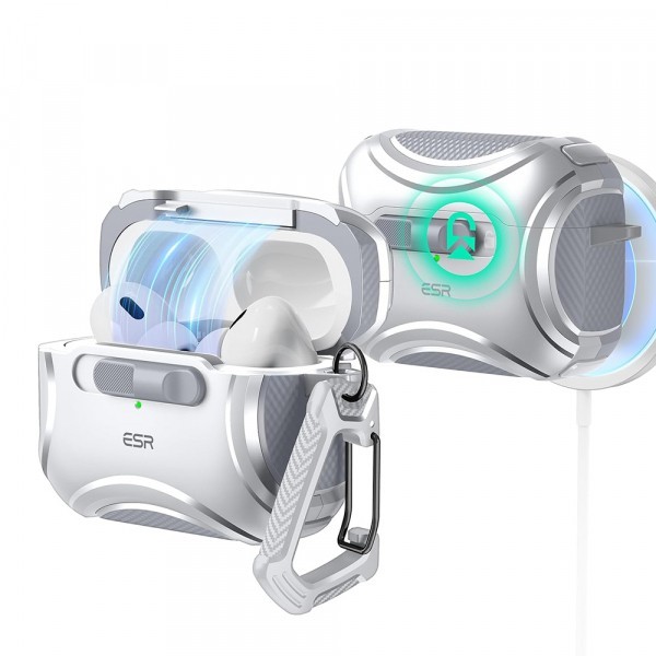 Husa ESR Cyber pentru Apple AirPods Pro Series, Gri