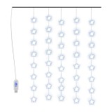 Instalatie lumini tip perdea stele 200 LED albastru 8 functii