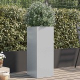 Cumpara ieftin Jardinieră, argintiu, 32x29x75 cm, oțel galvanizat