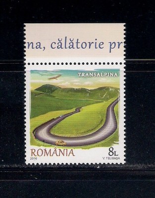 ROMANIA 2016 - TRANSALPINA, CALATORIE PRINTRE NORI, MNH - LP 2115 foto