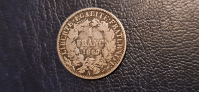 Franța - 1 franc 1888 - ag. foto