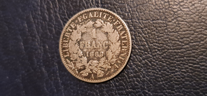 Franța - 1 franc 1888 - ag.