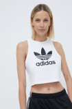 Adidas Originals top Trefoil Tank femei, culoarea alb, IP0679