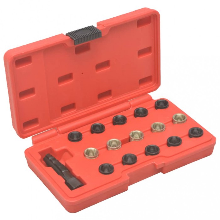 Set pentru reparații filete de bujii, 16 piese, M14 x 1,25