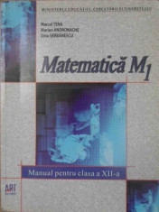 MATEMATICA M1 MANUAL PENTRU CLASA A XII-A-MARCEL TENA, MARIAN ANDRONACHE, DINU SERBANESCU foto