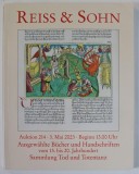 REISS und SOHN , AUSGEWAHLTE BUCHER UND HANDSCHRIFTEN VOM 15 . BIS 20. JAHRHUNDERT , CATALOG DE LICITATIE BIBLIOFILA , TEXT IN LB. GERMANA , 2023