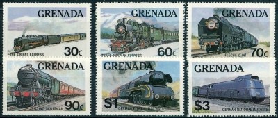 Grenada 1982 Trains, MNH M.349 foto
