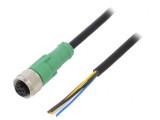 Cablu de conectare M12 5 pini 10m PVC 60VAC 4A