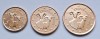 Set 3 Monede Euro Cipru 2020, 1, 2, 5 Centi UNC, KM#78-80