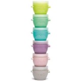 Set 6 recipiente silicon Snap&amp;amp;Go, 59 ml, Melii