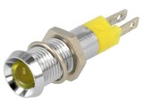 Lampă de control LED galbenă IP67 12-14VDC &Oslash;8,2mm