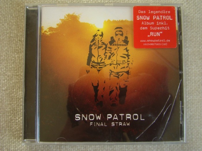 SNOW PATROL - Final Straw - C D Original ca NOU