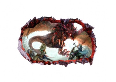 Sticker decorativ cu Dinozauri, 85 cm, 4377ST-1 foto