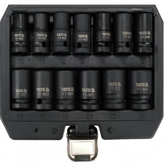 Set chei tubulare impact 1/2&amp;quot; , 13 piese in trusa foto