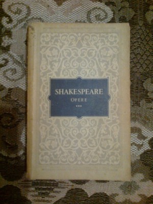 a3a WILLIAM SHAKESPEARE - OPERE volumul 3 foto