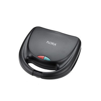 Sandwich-maker Floria ZLN8505 Negru, putere 800 W, indicator luminos foto