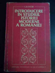 Introducere In Studiul Istoriei Moderne A Romaniei - G. D. Iscru ,545716 foto