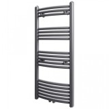 Cumpara ieftin Radiator port-prosop &icirc;ncălzire centrală, curbat, 500 x 1160 mm, gri