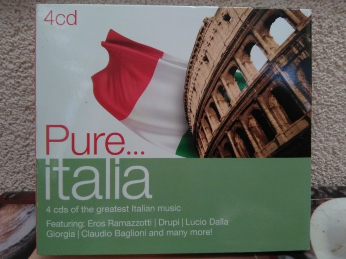 Cd - Pure...Italia - 4 CD&#039;s Of The Greatest Italian Music, Album 4CD&#039;s-Set 2012, Made in E.U.