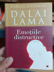 Dalai Lama - Emotiile Distructive. Dialog cu Daniel Goleman foto