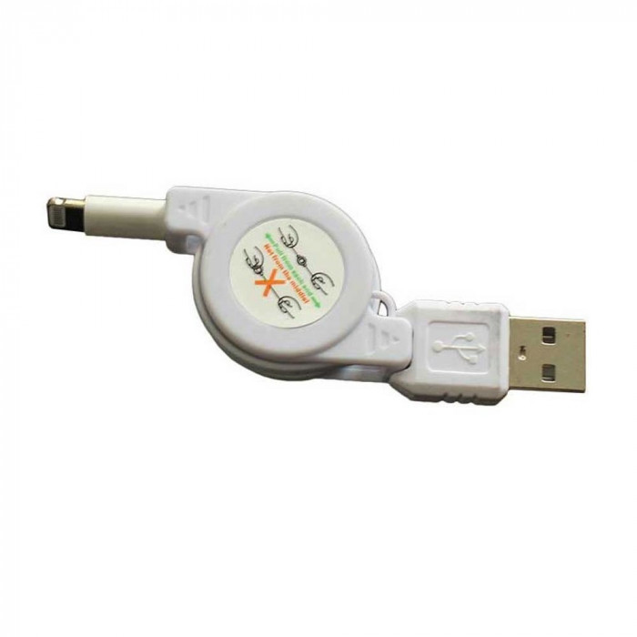 Cablu de incarcare USB, retractabil, compatibil cu Iphone, 201774
