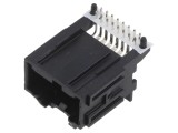 Conector STAC64 RA HDR 16 Pin Negru &icirc;n Tavă