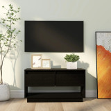 Comoda TV, negru, 74x34x40 cm, lemn masiv de pin GartenMobel Dekor, vidaXL