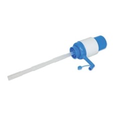 Pompa apa, din plastic, cu actionare manuala, alb/albastru