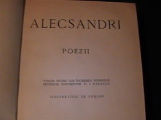 POEZII-ALEXANDRI-VOL TIPARIT SUB INGRIJ.PROF.N.I. HERESCU-ILUSTRATII DEMIAN- foto