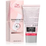 Wella Professionals Shinefinity Zero Lift Glaze vopsea de păr demipermanentă culoare 010/0 Lightest Blonde Natural 60 ml