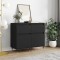 vidaXL Servante, 2 buc., negru, 40x35x70 cm, lemn prelucrat 831135